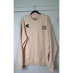 KILL CREW HEAVYWEIGHT LUX WOLF CREW NECK - CREAM 2XL